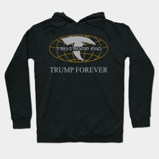 Tru-Trump Fan - Trump Forever (Grey & Yellow on Black) Hoodie